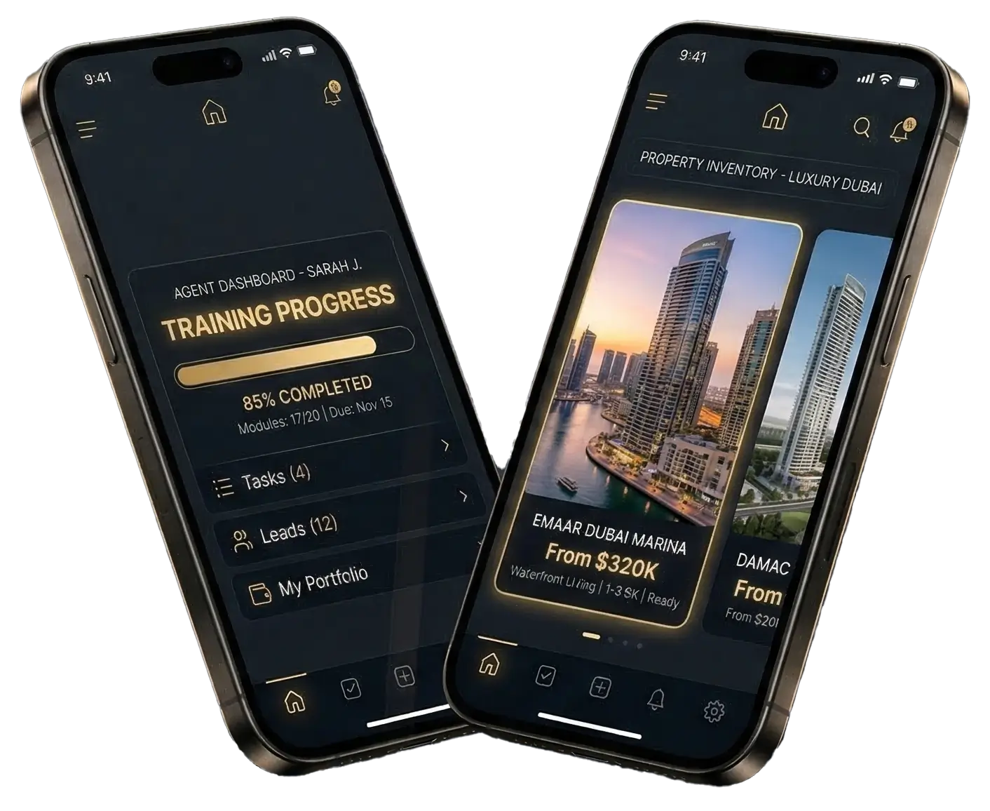Propmyn mobile app — property listings, commissions, and deal management